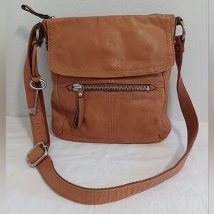 Fossil crossbody vintage collection brown leather